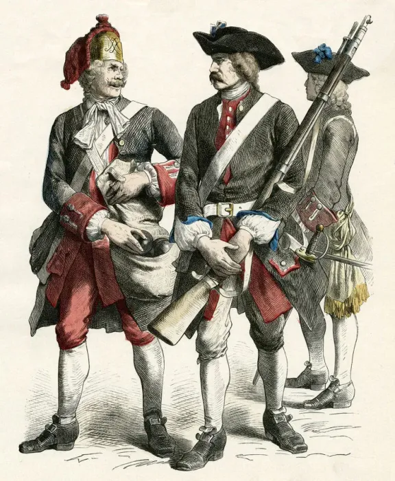 Framed Print : Austrian officers 1710 Framed Print : Austrian officers 1710