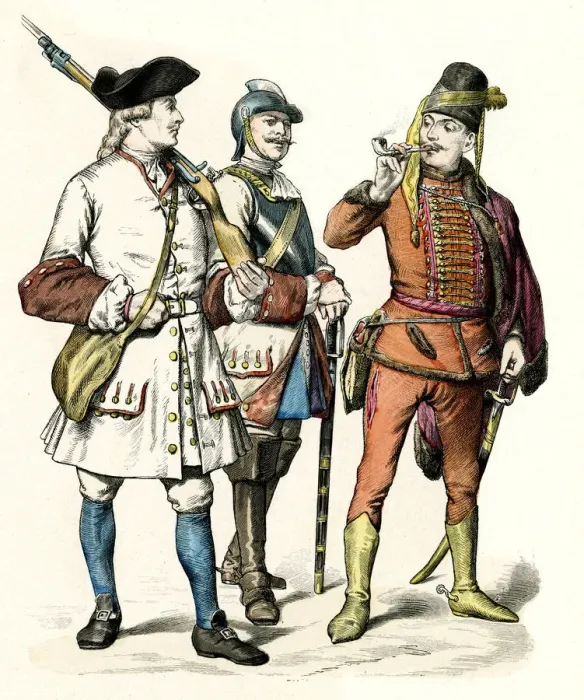 Framed Print : Austrian soldiers 1728 Framed Print : Austrian soldiers 1728