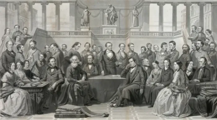 Framed Print : Authors of the United States Framed Print : Authors of the United States