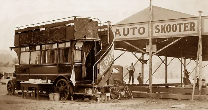 Framed Print : Auto Skooter dodgems fairground ride, probably 1920s Framed Print : Auto Skooter dodgems fairground ride, probably 1920s