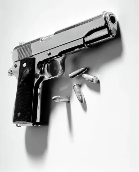 Framed Print : Automatic pistol from Japan Framed Print : Automatic pistol from Japan
