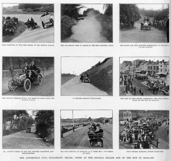 Framed Print : Automobile club reliability trials, 1903 Framed Print : Automobile club reliability trials, 1903
