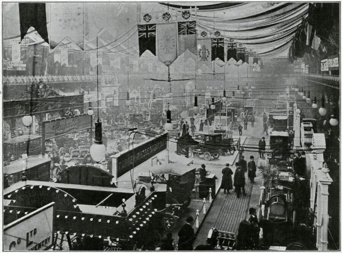 Framed Print : Automobile exhibition 1905 Framed Print : Automobile exhibition 1905