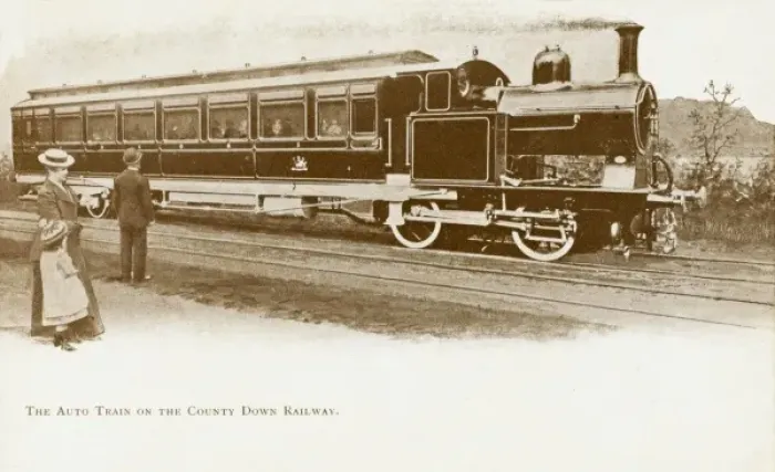 Framed Print : The Autotrain on the County Down Railway Framed Print : The Autotrain on the County Down Railway
