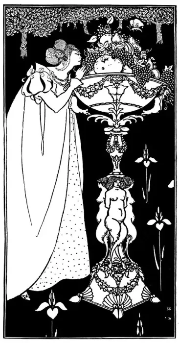 Framed Print : Autumn. Illustration for calendar. Artist: Aubrey Beardsley Date: 1890s Framed Print : Autumn. Illustration for calendar. Artist: Aubrey Beardsley Date: 1890s
