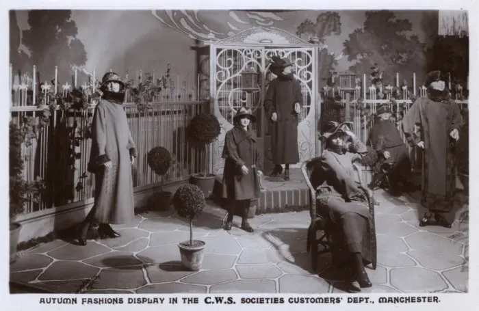Framed Print : Autumn Fashions displayed - C. W.s Societies, Manchester Framed Print : Autumn Fashions displayed - C. W.s Societies, Manchester