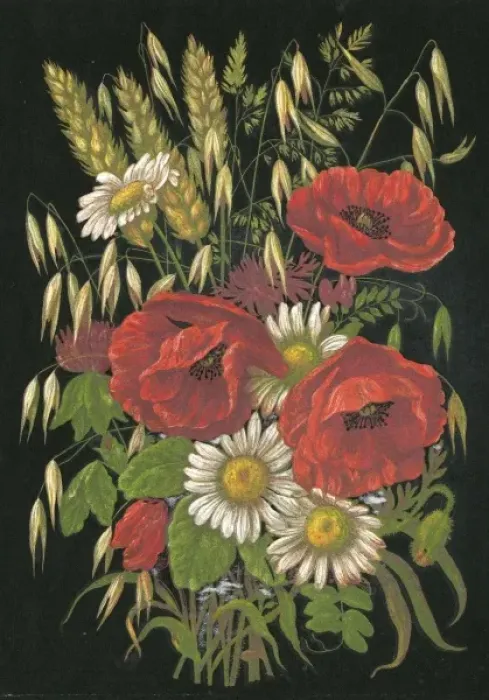 Framed Print : Autumn Flowers 1880 Framed Print : Autumn Flowers 1880