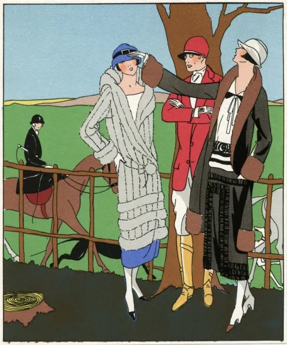 Framed Print : Two autumn outfits by Anna and Philippe et Gaston Framed Print : Two autumn outfits by Anna and Philippe et Gaston