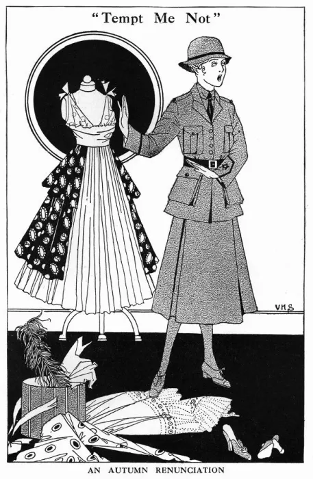 Framed Print : An Autumn Renunciation - WW1 fashions Framed Print : An Autumn Renunciation - WW1 fashions