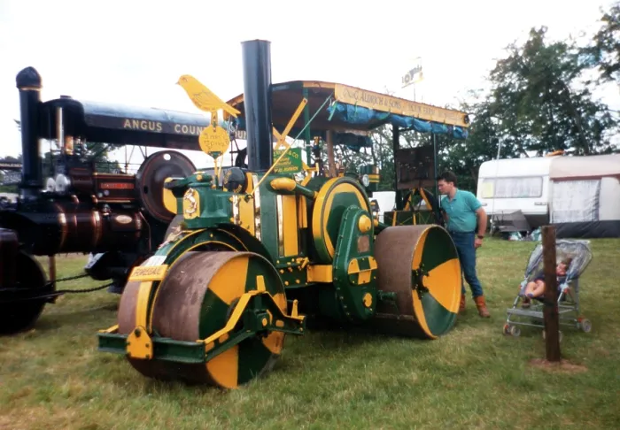 Framed Print : Aveling and Barford diesel road roller