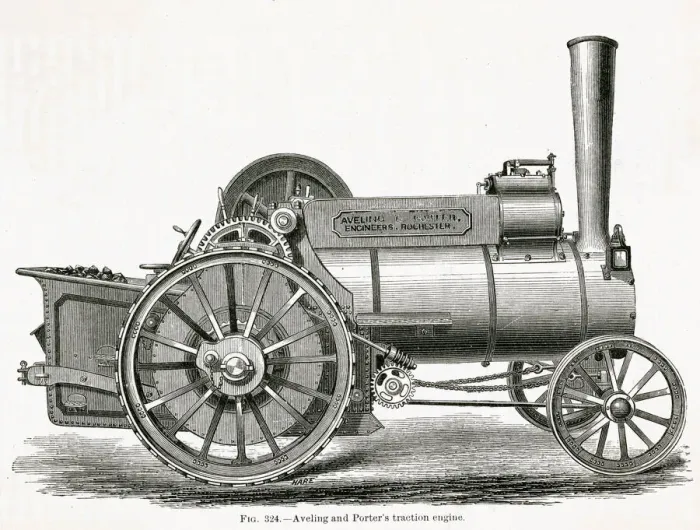 Framed Print : Aveling and Porter traction engine 1877 Framed Print : Aveling and Porter traction engine 1877