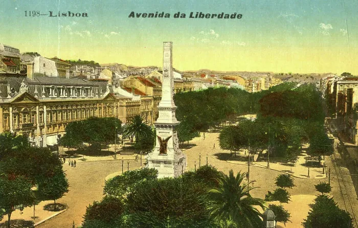 Framed Print : Avenida da Liberdade, Lisbon, Portugal