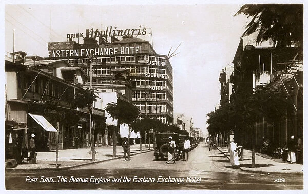Avenue Eugenie and Eastern Exchange Hotel, Port Said