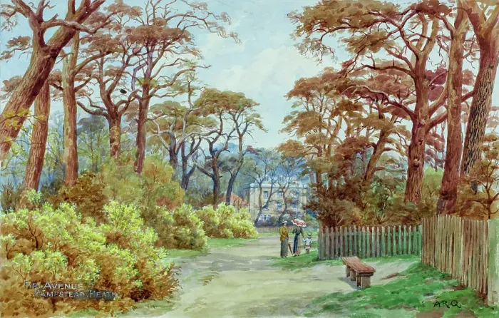 Framed Print : The Avenue, Hampstead Heath, London Framed Print : The Avenue, Hampstead Heath, London