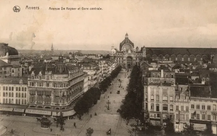 Framed Print : Avenue of the Kaiser and Central Station, Antwerp, Belgium Framed Print : Avenue of the Kaiser and Central Station, Antwerp, Belgium