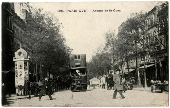 Framed Print : Avenue de St Ouen, Paris, France Framed Print : Avenue de St Ouen, Paris, France