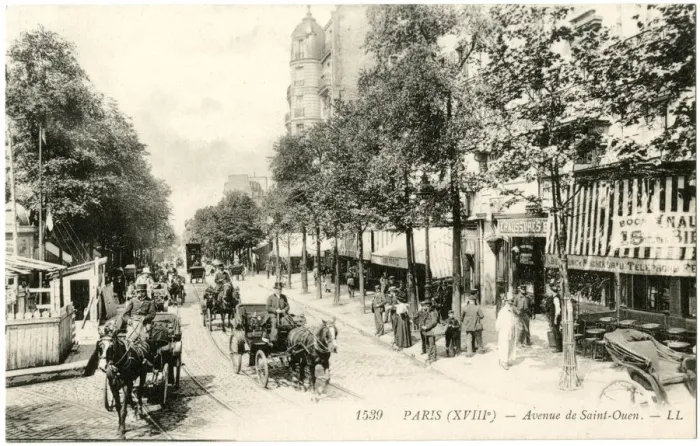 Framed Print : Avenue de St Ouen, Paris, France Framed Print : Avenue de St Ouen, Paris, France