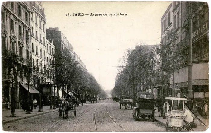 Framed Print : Avenue de St Ouen, Paris, France Framed Print : Avenue de St Ouen, Paris, France
