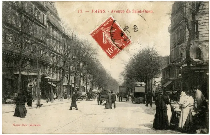 Framed Print : Avenue de St Ouen, Paris, France Framed Print : Avenue de St Ouen, Paris, France