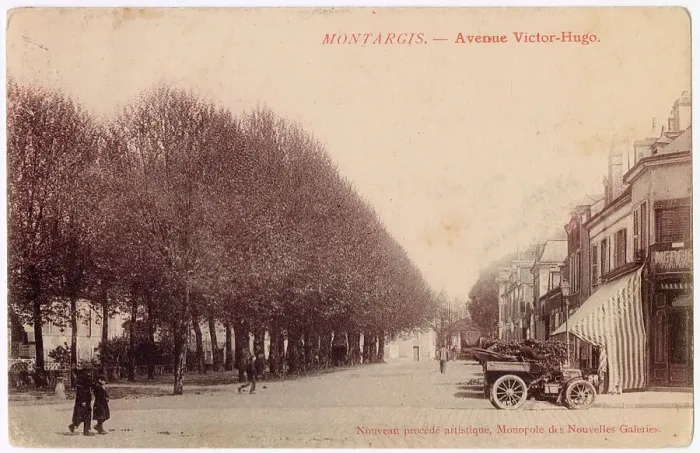 Framed Print : Avenue Victor Hugo, Montargis, Loiret, France Date: circa 1910 Framed Print : Avenue Victor Hugo, Montargis, Loiret, France Date: circa 1910