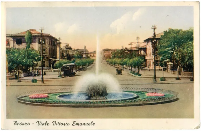 Framed Print : Avenue Vittorio Emanuele, Pesaro, Italy Framed Print : Avenue Vittorio Emanuele, Pesaro, Italy
