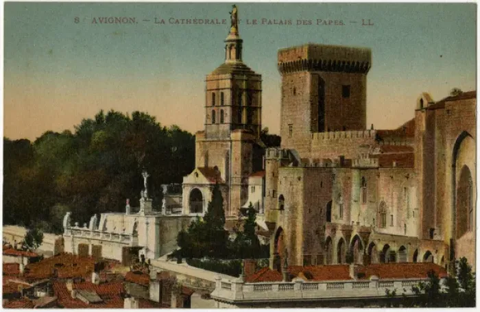 Framed Print : Avignon - The Cathedral and Popes Palace Framed Print : Avignon - The Cathedral and Popes Palace