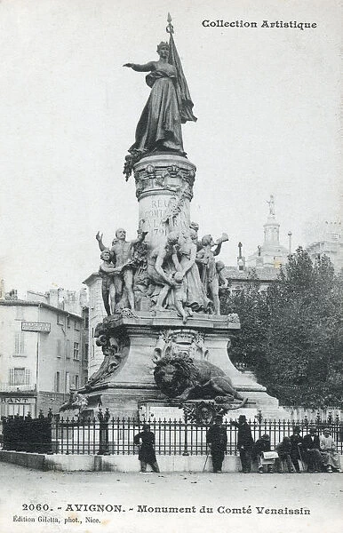 Avignon, France - Monument commemorating the centennial of the annexation of Avignon