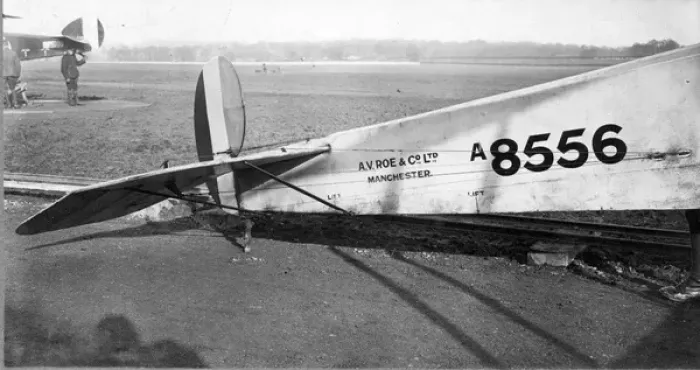 Framed Print : Avro 504A A8556 Rear fuselage detail Framed Print : Avro 504A A8556 Rear fuselage detail