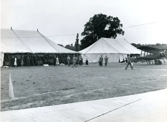 Framed Print : The Avro 504K of the Nash Collection outside the marquee?