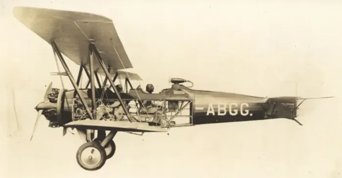 Framed Print : Avro 626, G-ABGG, showing internal details Framed Print : Avro 626, G-ABGG, showing internal details