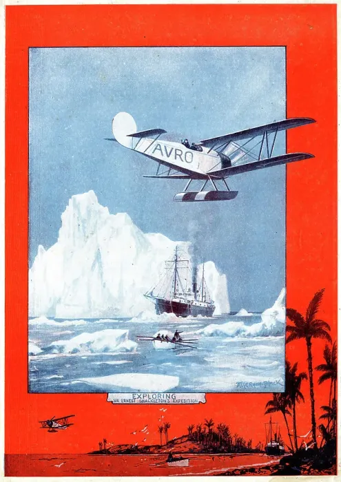 Framed Print : Avro aircraft with Shackleton Antarctic expedition Framed Print : Avro aircraft with Shackleton Antarctic expedition