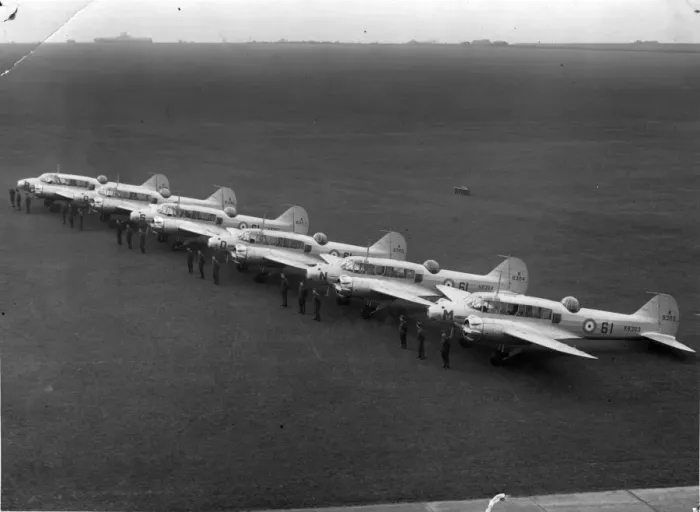 Framed Print : Avro Anson Is of 61 Squadron Hemswell 1937 Framed Print : Avro Anson Is of 61 Squadron Hemswell 1937
