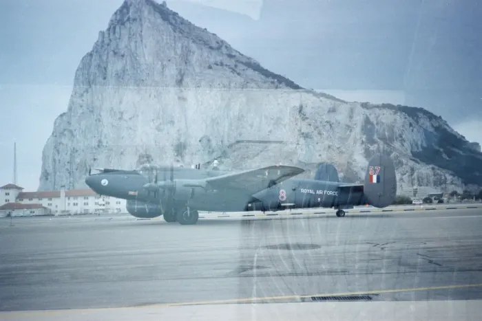 Framed Print : Avro Shackleton AEW. 2 at RAF Gibraltar Framed Print : Avro Shackleton AEW. 2 at RAF Gibraltar