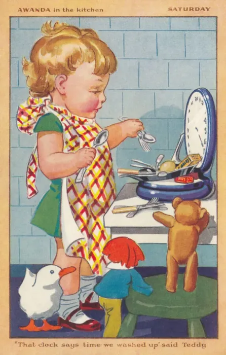 Framed Print : Awanda in the kitchen Framed Print : Awanda in the kitchen