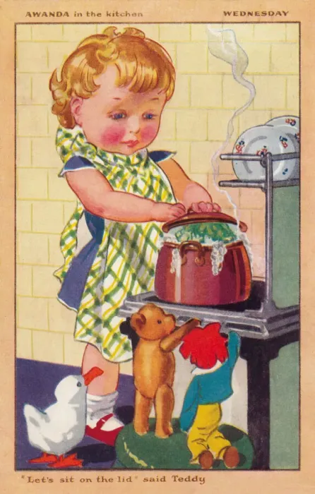 Framed Print : Awanda in the kitchen Framed Print : Awanda in the kitchen