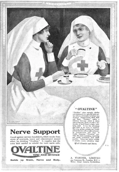Framed Print : A.Wander Ltd - Ovaltine Drink. 1918 Advert Framed Print : A.Wander Ltd - Ovaltine Drink. 1918 Advert