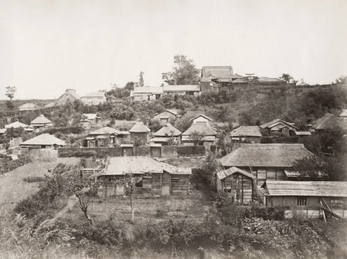 Framed Print : Awoyama Road, Japan, from the Far East magazine, 1870 s Framed Print : Awoyama Road, Japan, from the Far East magazine, 1870 s
