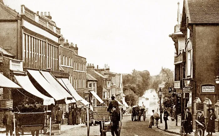 Framed Print : Aylesbury High Street early 1900s Framed Print : Aylesbury High Street early 1900s