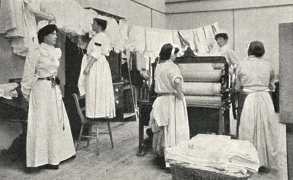 Aylesbury Inebriate Reformatory - Inmates at Work in Laundry