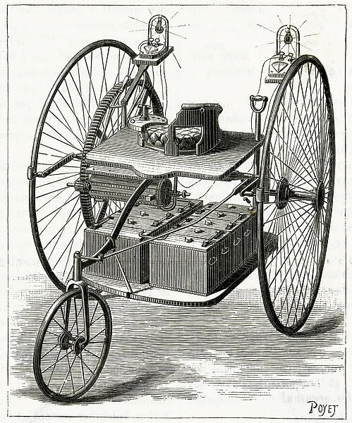 Ayrton & Perrys electric tricycle 1883