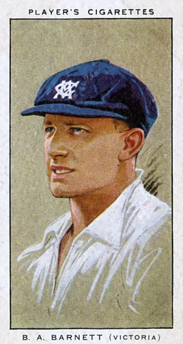 Framed Print : B A Barnett, Australian cricketer, Victoria Framed Print : B A Barnett, Australian cricketer, Victoria
