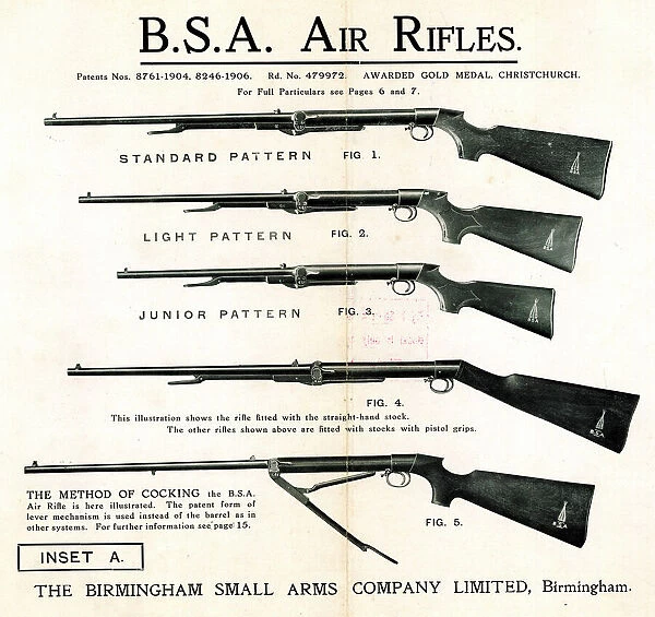 B. S. A. Air Rifles, Birmingham Small Arms Company