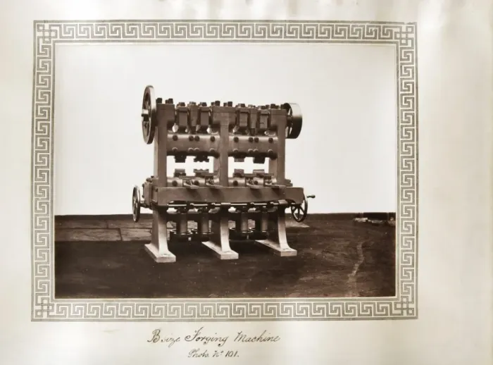 Framed Print : B size forging machine Framed Print : B size forging machine