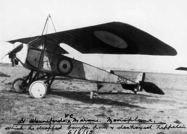 B Warnefords Morane-Soulnier Type L Parasol During WW1 f?