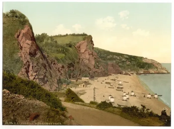 Framed Print : Babbacombe Beach, Torquay, England Framed Print : Babbacombe Beach, Torquay, England