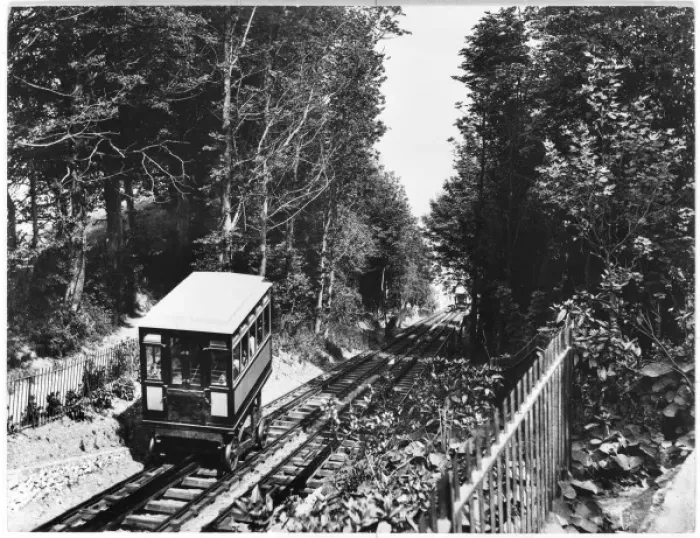 Framed Print : Babbacombe Cliff Railway Framed Print : Babbacombe Cliff Railway