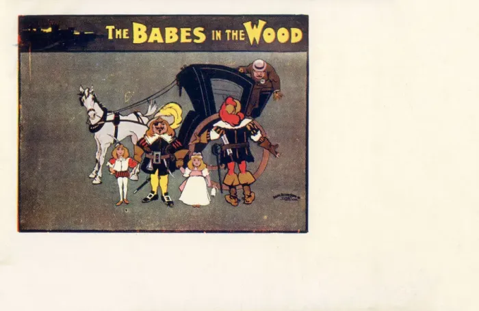 Framed Print : The Babes in the Wood, pantomime Framed Print : The Babes in the Wood, pantomime