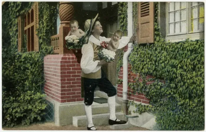 Framed Print : Babies and Bouquets Framed Print : Babies and Bouquets