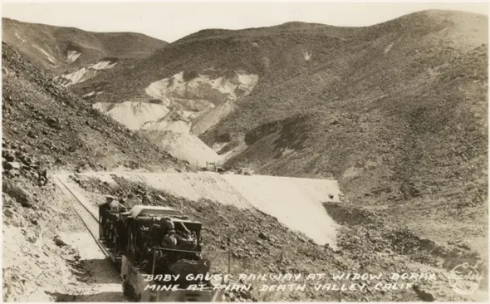 Framed Print : Baby Gauge Railway at widow Borax mine, Ryan Framed Print : Baby Gauge Railway at widow Borax mine, Ryan