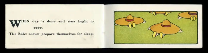 Framed Print : Baby Scouts -- sleeping Framed Print : Baby Scouts -- sleeping